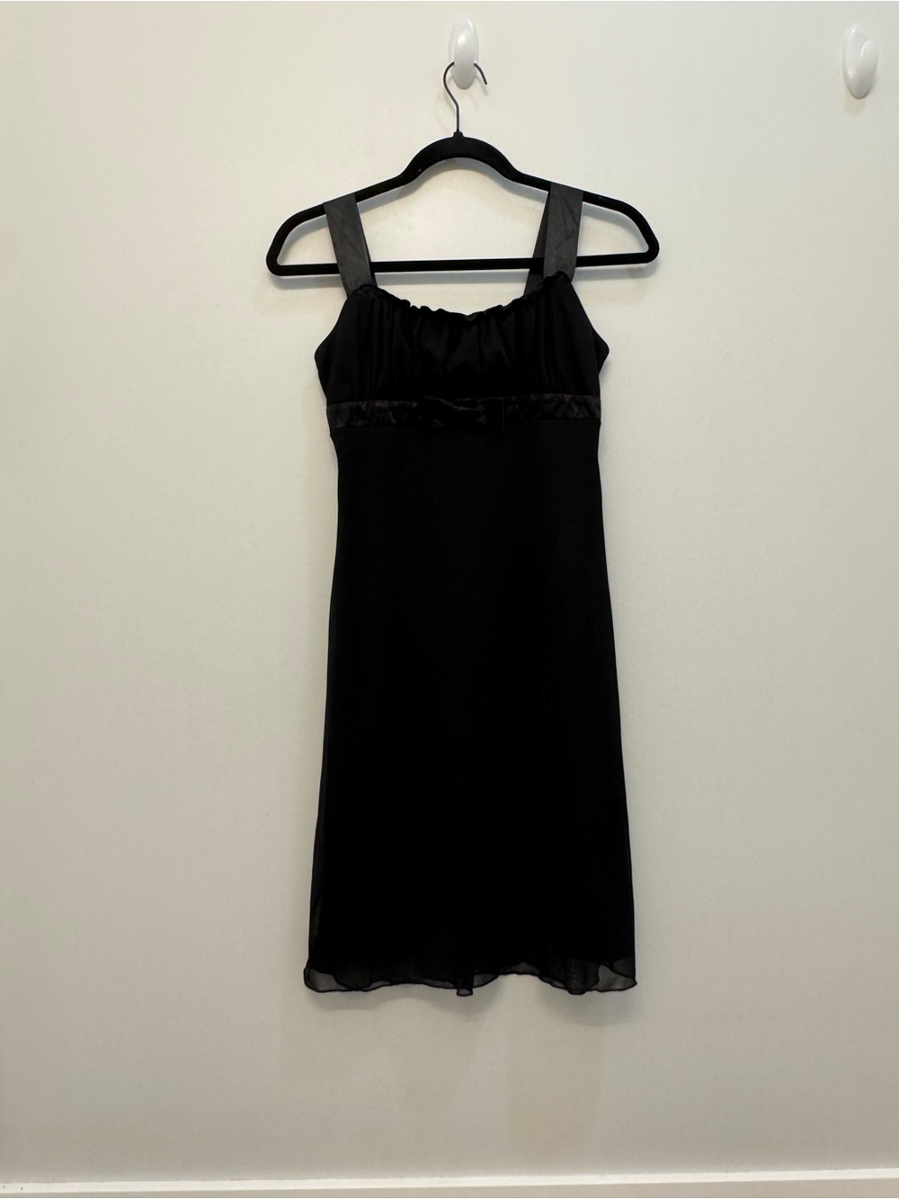 BCX Black Wide-Strap Y2K Babydoll Cocktail Dress